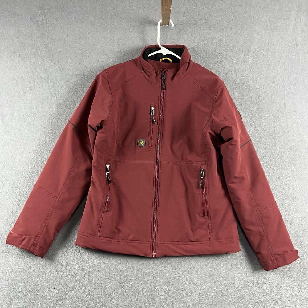 Ariat Rebar Jacket Womens Small Red Dri-Tek DuraStretch Insulated Quilted Lined